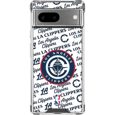 NBA Los Angeles Clippers Blast Text Google Pixel 8 Clear Case